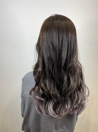 セミロング カラー 大橋 輝久のヘアスタイル