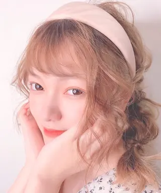 セミロング カラー ヘアアレンジ 櫛部洸貴/ 頭皮改善、髪質改善のヘアスタイル