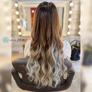 ロング カラー ヘアアレンジ Hair Make Salon ZEROのヘアスタイル