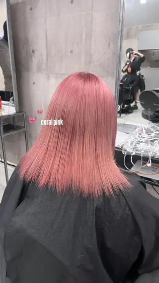 ミディアム カラー ハイトーン/ゆるふわ 🧚𖥔ׁTOMO♡のヘアスタイル