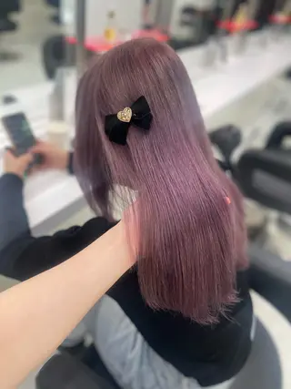 セミロング カラー 💗トレンドモテヘア Natsumi 💗のヘアスタイル