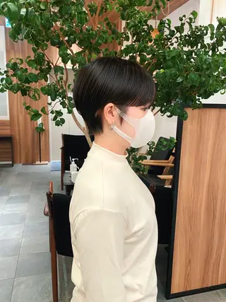 ショート カラー パーマ 🍃服部 雅哉🍃銀座◎のヘアスタイル