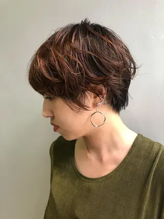 ショート パーマ 低ダメージパーマ ケアパーマ/武田明大のヘアスタイル