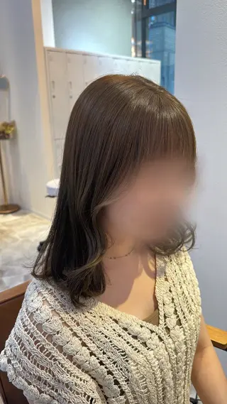 ミディアム カラー 赤み無し柔らかカラー 【梅田】madokaのヘアスタイル