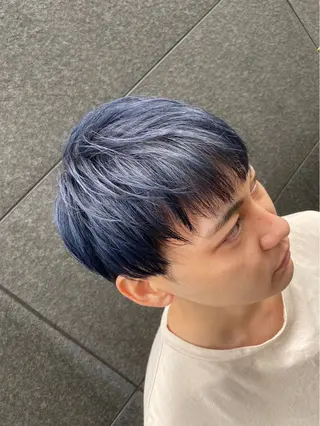 カラー メンズ 雪音/美髪縮毛矯正 /ニュアンスパーマのヘアスタイル