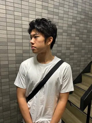 ショート パーマ メンズ 💈メンズ短髪特化 ✂︎伊藤大輝💈のヘアスタイル