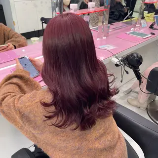 ロング カラー 中韓レイヤー/ ブラウン🤎はやとのヘアスタイル