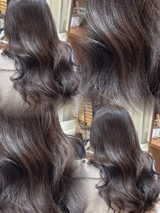 ロング カラー トゥサリ/ 海外ヘア/レイヤーのヘアスタイル