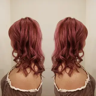 カラー ミディアム 美谷添(ミヤゾエ) まどか大人ヘアサロンのヘアスタイル
