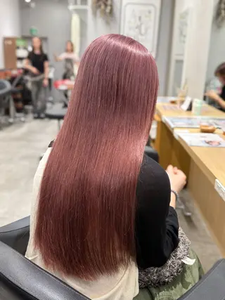 ロング カラー キッズ 巻ける髪質改善🫧ハ イライト/永田汰伊智のヘアスタイル
