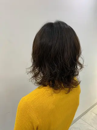 ミディアム パーマ 🥀韓国ヘア🥀 宮津真菜のヘアスタイル