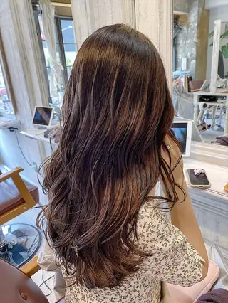 セミロング カラー ブリーチ koheiのヘアスタイル