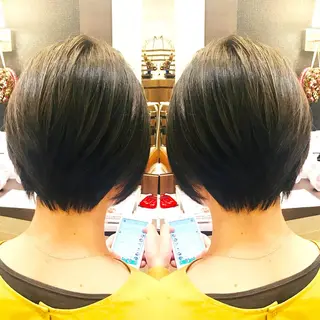 ショート カラー 柿沼  洸太のヘアスタイル