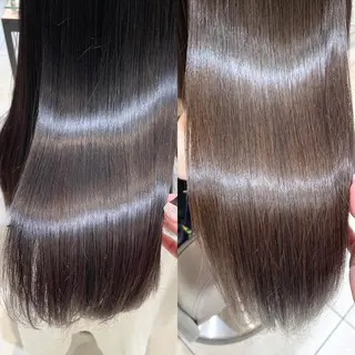 セミロング 💎小顔前髪&髪質 改善カラー💎片桐のヘアスタイル