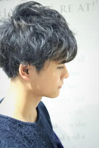 ショート メンズ 田中 識啓のヘアスタイル