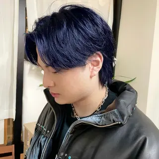 カラー メンズ オザキクウガ/ ブリーチ/髪質改善のヘアスタイル