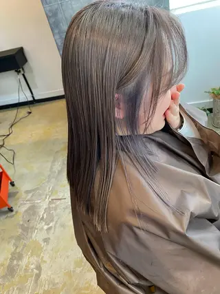 ミディアム カラー ヘアアレンジ ネイル マツエク・マツパ アイブロウ 広島/ボブ/レイヤー 🌿‬wakabaのヘアスタイル