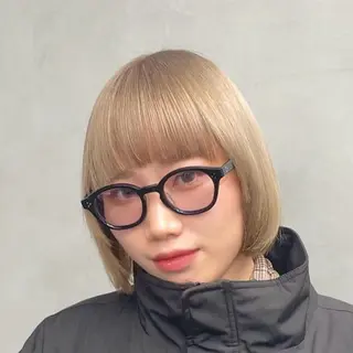 ミディアム カラー ヘアアレンジ fifth 石川 凪のヘアスタイル