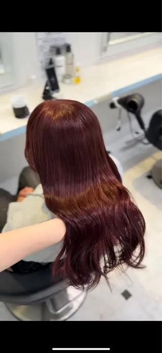 カラー 🇰🇷韓流暖色ヘア 🍒saaya🍒のヘアスタイル