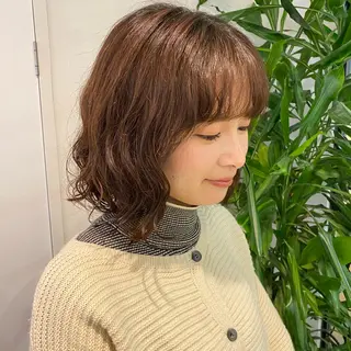 ミディアム パーマ パーマモデル募集中 渥美翔人のヘアスタイル