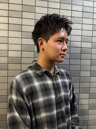 ショート パーマ メンズ 💈メンズ短髪特化 ✂︎伊藤大輝💈のヘアスタイル