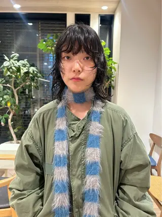 ミディアム パーマ ボブ・レイヤー ・パーマ【iri】のヘアスタイル