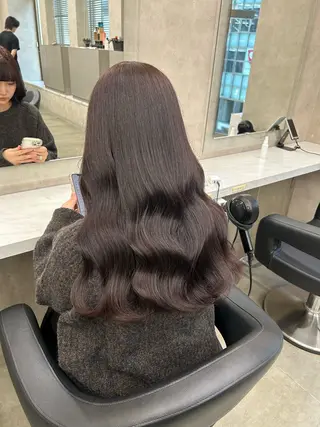 カラー 透明感ベージュ🤎 ナチュラルレイヤーのヘアスタイル