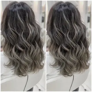 ロング カラー 全席個室 暖色カラー Zina松園優香🌸のヘアスタイル