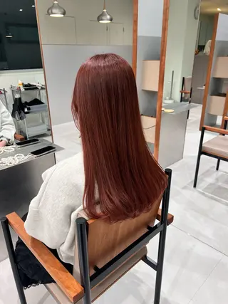 ロング カラー 顔まわりカット/透け カラー/Memi🎀のヘアスタイル
