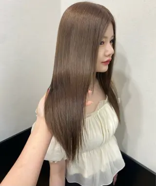 ロング カラー 渋谷🖤 艶髪🖤透明感カラーのヘアスタイル