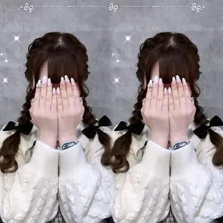 ロング OZ梅田♡ ゆはなブリーチのヘアスタイル
