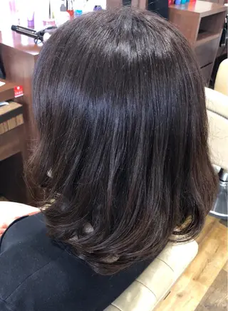 ミディアム 平川 かなこのヘアスタイル