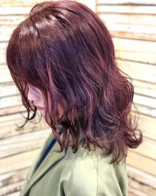 セミロング カラー 店長 小池アキトのヘアスタイル