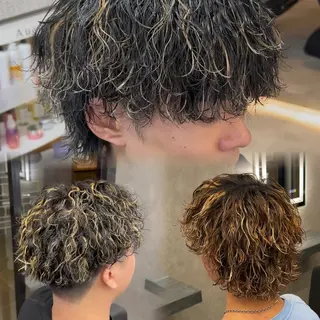 カラー パーマ メンズ 【札幌メンズ特化】 つばさ🔥のヘアスタイル