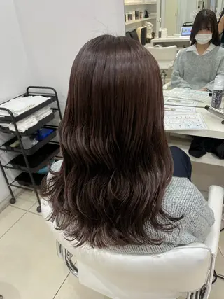 セミロング 【髪質改善カラー】 あむ·. ⟡ 🖤のヘアスタイル