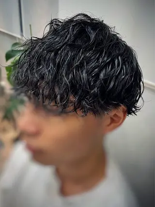 ミディアム カラー パーマ ヘアアレンジ メンズ キッズ TOON 川崎店 👫🏼橋本貴志のヘアスタイル