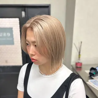 ロング カラー ハイトーン髪質改善 🫧大阪/kanonのヘアスタイル