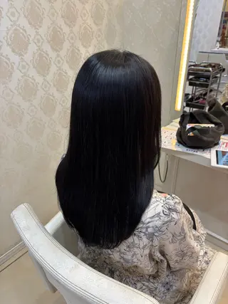 ロング カラー はらだ すずのヘアスタイル