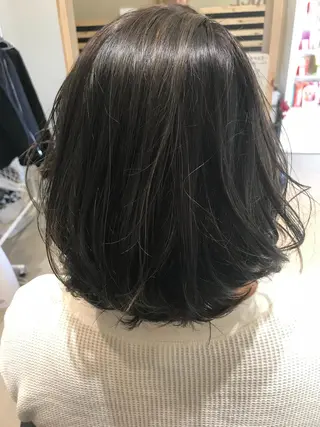 ミディアム カラー 大久保 隆蔵のヘアスタイル