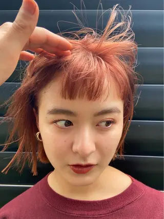 カラー 西宮北口メンズパーマ 鮫島竜海のヘアスタイル