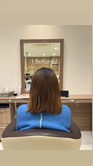 ミディアム カラー 山内 星愛🫧のヘアスタイル