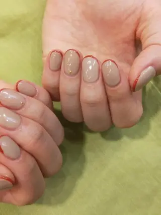 ネイル はばすみれ🎀ﾈｲﾙ 光ﾌｪｲｼｬﾙ ﾍｱのネイルデザイン