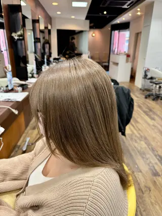 ミディアム カラー 渋谷 洸貴のヘアスタイル