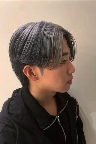 ショート カラー メンズ [渋谷美容師] 玲弥のヘアスタイル