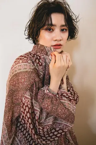 ショート ヘアアレンジ カラー パーマ 🎊LUZ🎊_公 式_🩵髪質改善🩵のヘアスタイル