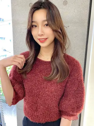 セミロング カラー 似合わせレイヤー 🇰🇷荒木洋文のヘアスタイル