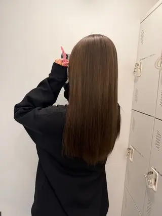 ロング 🎨透明感カラー/ ハイライト/近藤怜那のヘアスタイル