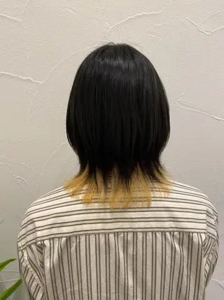 ミディアム カラー メンズ Ash中目黒店 榊間茜のヘアスタイル