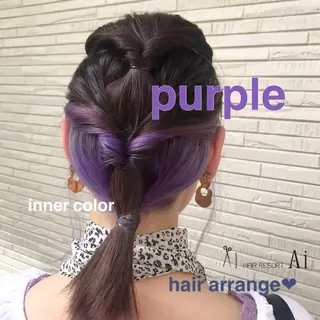 カラー ヘアアレンジ 🍒アシスタント アイリスト飯野 心咲のマツエク・マツパデザイン