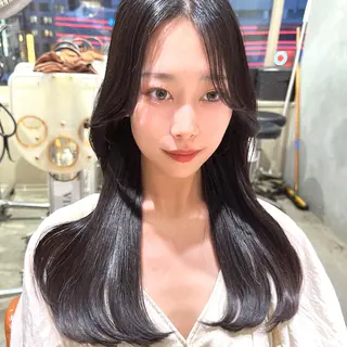 ロング 平尾 樹里のヘアスタイル